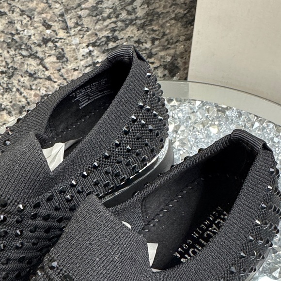 Kenneth Cole Reaction Cameron Jewel Black Slip-On jogger sneakers NEW 7.5 main image 14